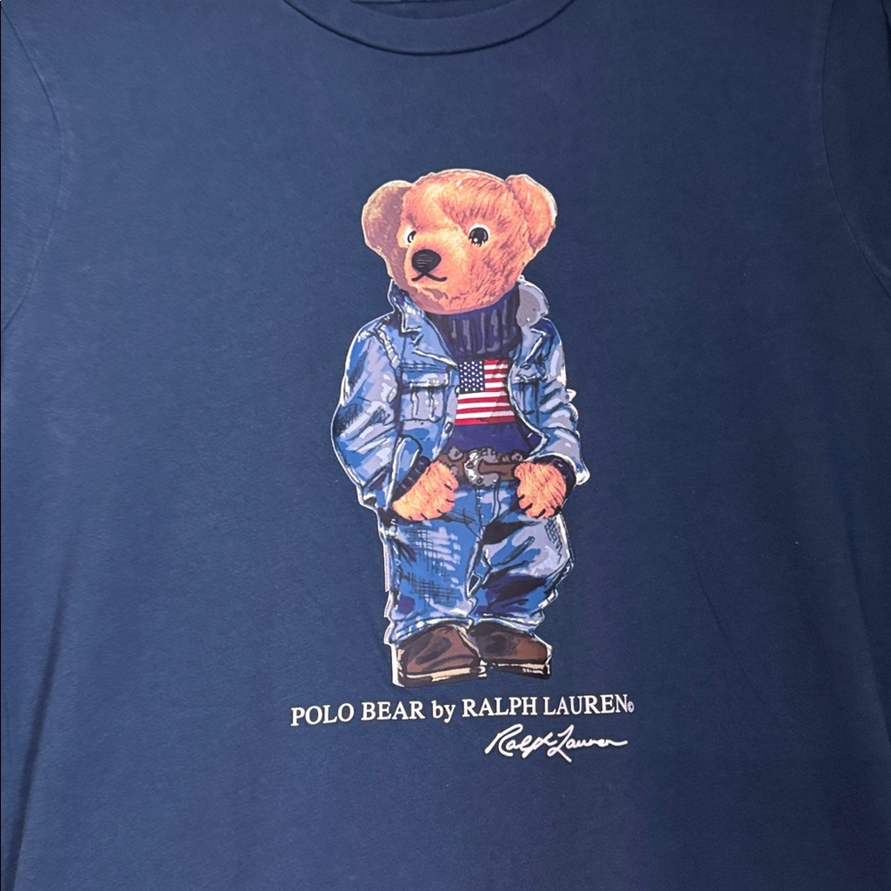 Ralph Lauren Navy Polo Bear Tee
